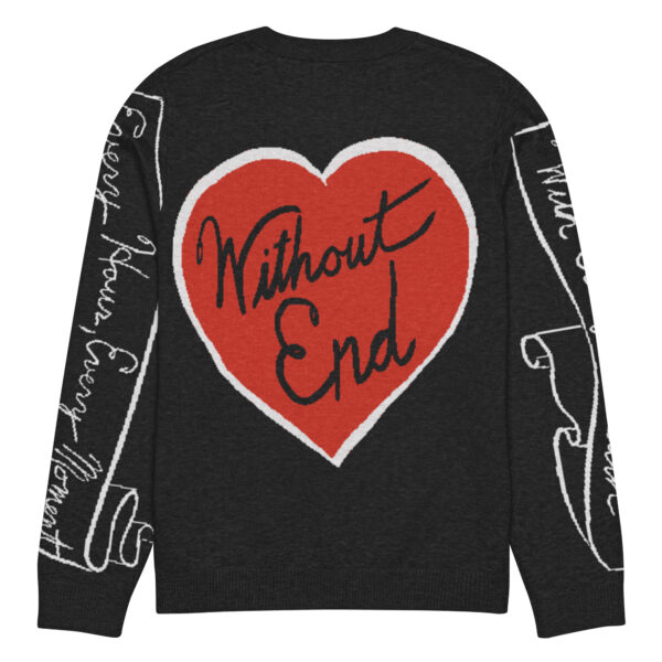 I literally love you  Knitted crew neck sweater - Image 4