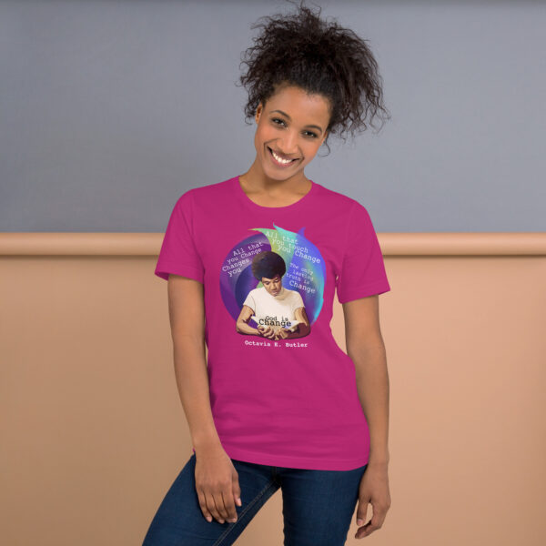 Octavia Butler God is Change super soft t shirt - Image 37