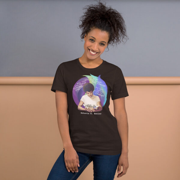 Octavia Butler God is Change super soft t shirt - Image 17