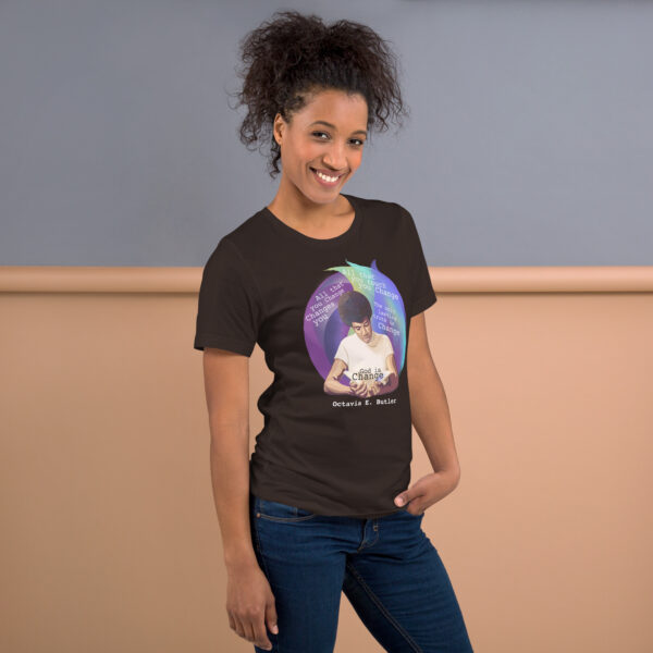 Octavia Butler God is Change super soft t shirt - Image 20