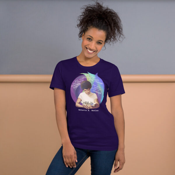 Octavia Butler God is Change super soft t shirt - Image 5