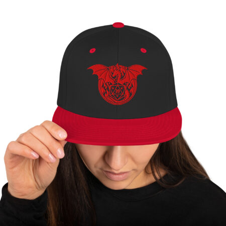 classic-snapback-black-red-front-69d03aa712172.jpg D20 Snapback Hat